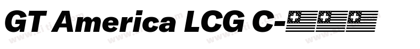 GT America LCG C字体转换